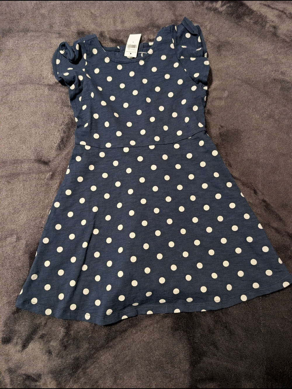 GAP Navy Blue Dress with White Polka Dots